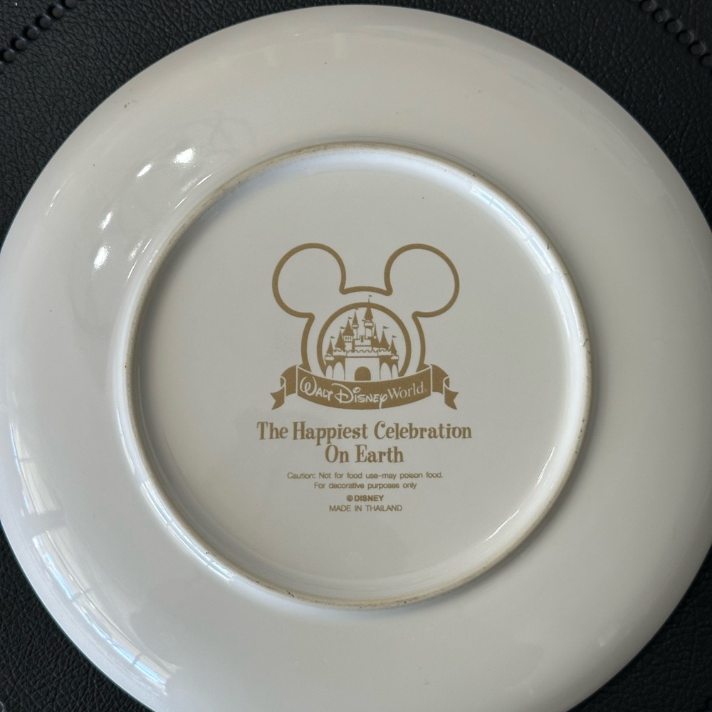 ✨ Walt Disney world display collection collectible plate 8” - Picture 4 of 6